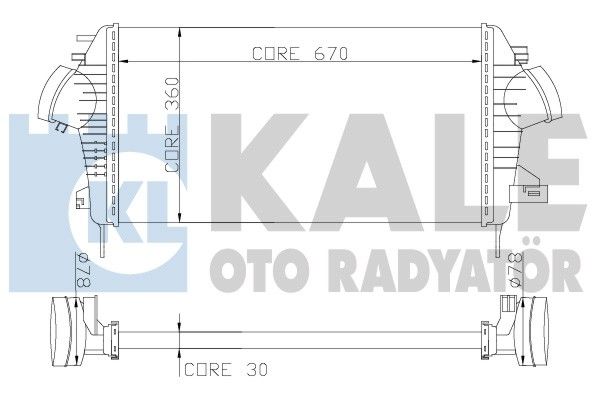 KALE OTO RADYATÖR Välijäähdytin 345700